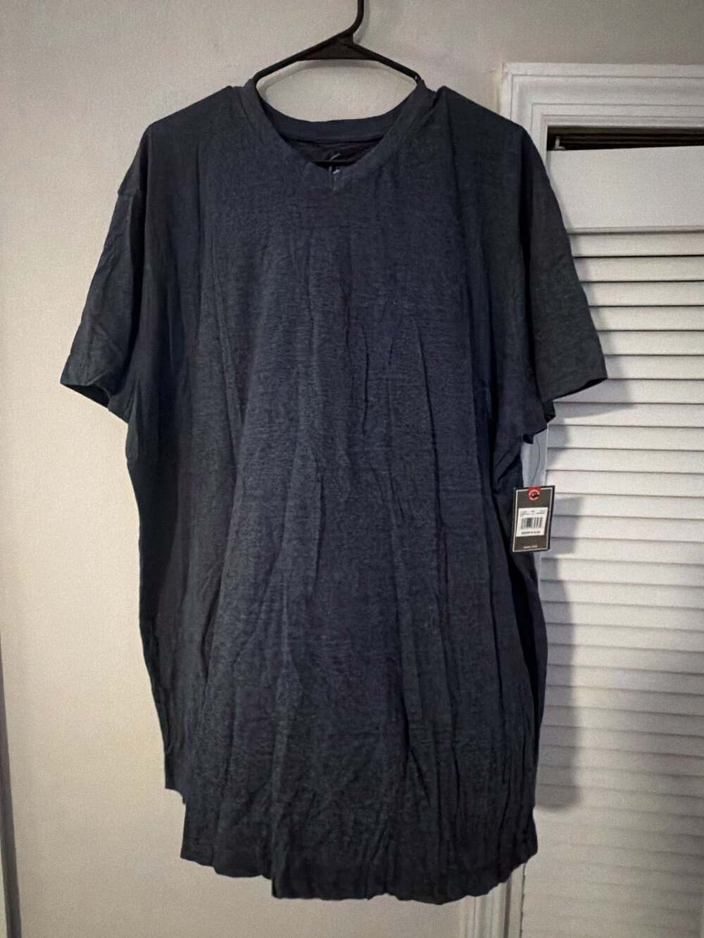 Beverly Hills Polo Club Men's Super Navy Heather V-Neck T-Shirt XL New